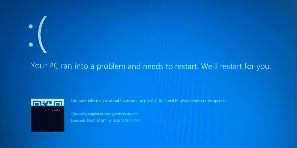 Windows 10 Blue Screen of Death