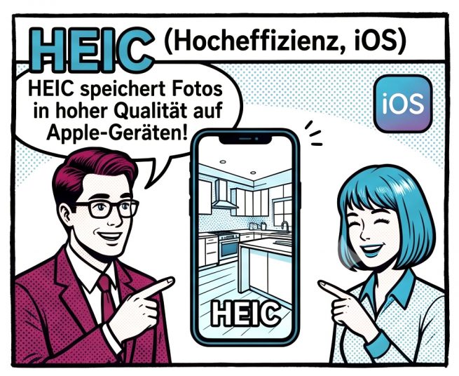 HEIC- Smartphone-Dateiformat Immobilienfotos