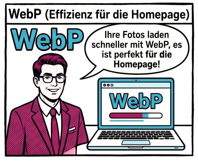 WebP- Homepage-Dateiformat Immobilienfotos